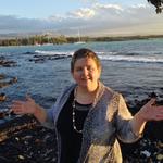 Rev. Ana hiking on the Waikoloa Beach Trail